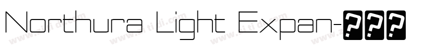 Northura Light Expan字体转换